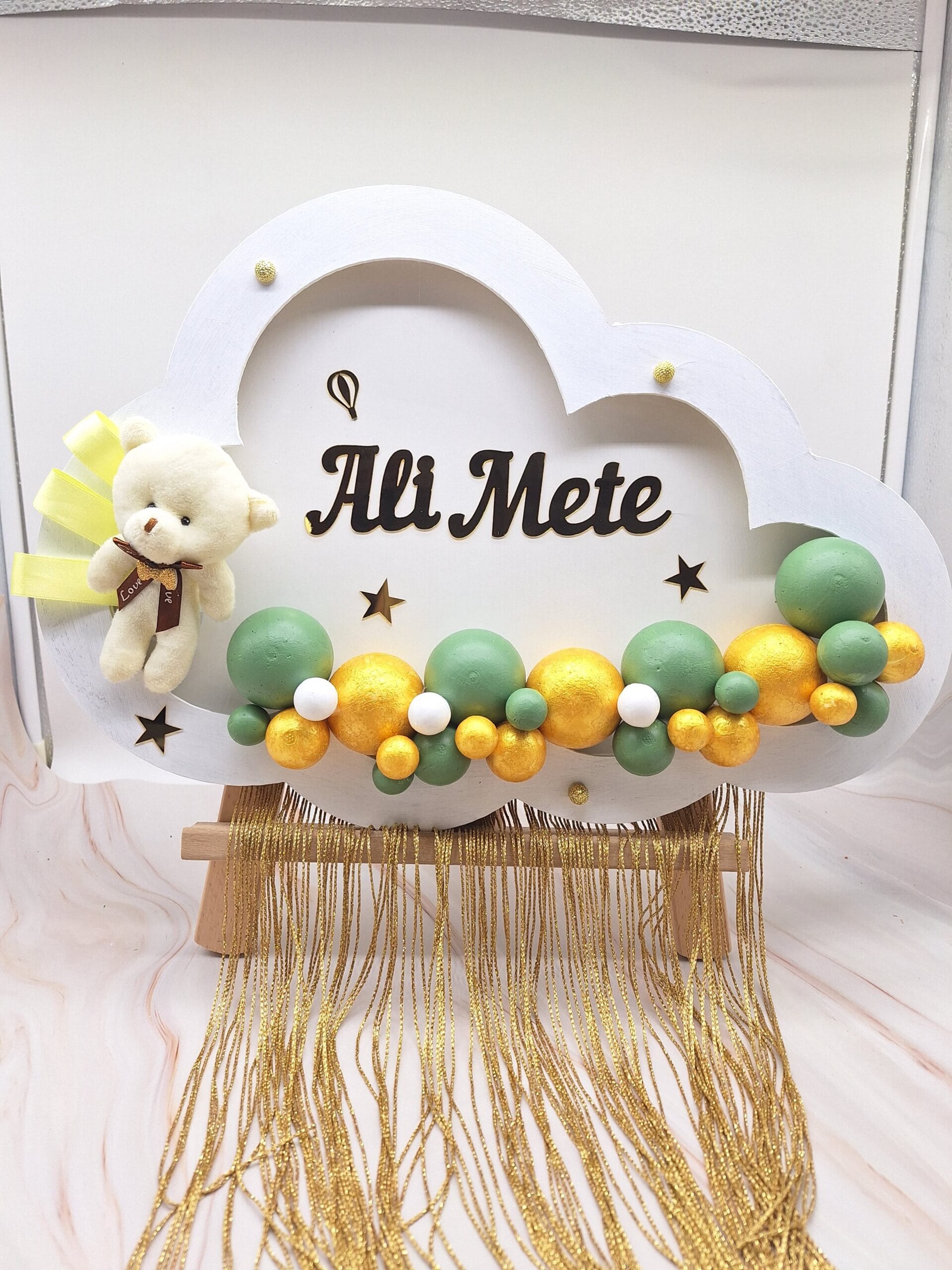 ali-mete-bulut-ahsap-pano-renkli-toplar-ve-ayicik-figurlu-led-isik-secenekli Ali Mete Bulut Ahşap Pano Renkli Toplar ve Ayıcık Figürlü LED Işık Seçenekli - Görsel 1