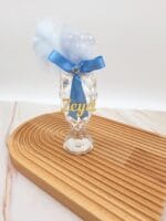 Zeyd PVC 100cc Kristal Desenli Kurdele Süslemeli Pleksi İsimli Kolonya Şişesi 15 Adet - Görsel 2